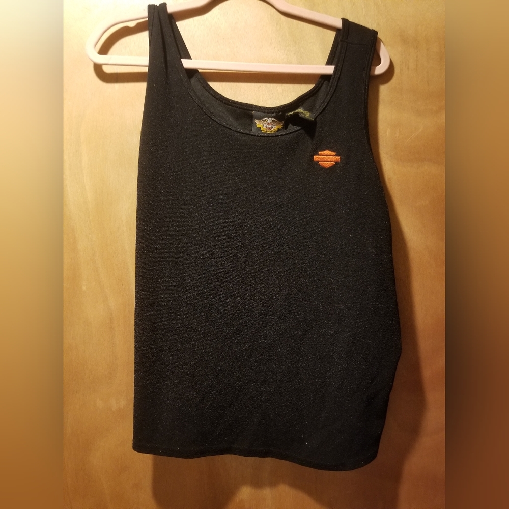 Harley Davidson, 3w/3x, tank, black, bar and shield